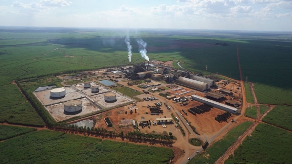 Unidade Rio Vermelho, da Viterra Bioenergia, em Junqueirópolis (Divulgação).
