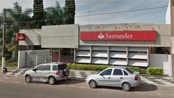 Agência bancária onde ocorreu a ação do criminoso, em Parapuã (Google).