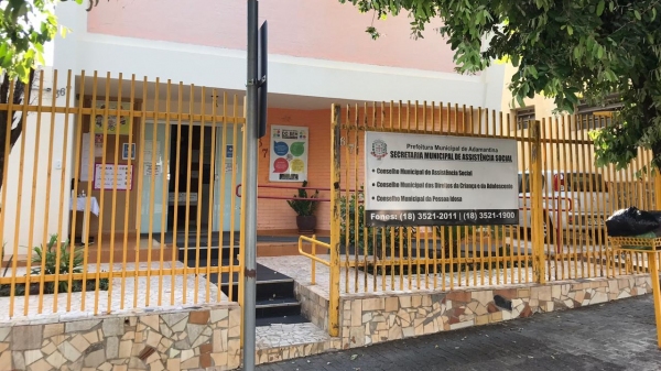 Secretaria Municipal de Assistência Social funciona na Alameda Dr. Armando Sales de Oliveira, 367, centro de Adamantina (Divulgação/PMA).