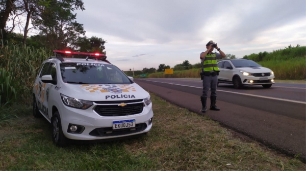 Policiamento fez a fiscalização em mais de 1.500 quilômetros de rodovias na região de Presidente Prudente (Cedida/PM Rodoviária).