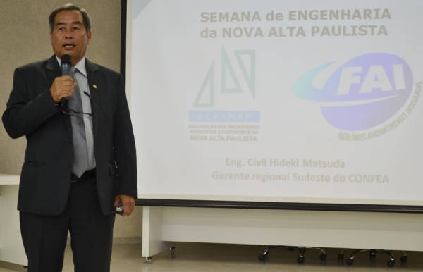 Semana de Engenharia da Nova Alta Paulista, no auditório da FAI (Foto: Assessoria de Comunicação).