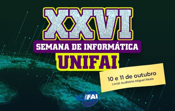 Evento será realizada no Auditório Miguel Reale, no Câmpus II, a partir das 19h30 dos dias 10 e 11, com transmissão nos canais da UniFAI no YouTube e no Facebook (Agência UniFAI).