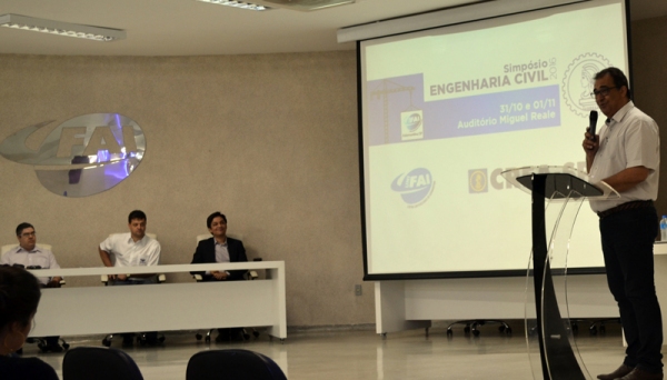 Simpósio de Engenharia Civil reúne estudantes e profissionais na UniFAI (Foto: UniFAI).