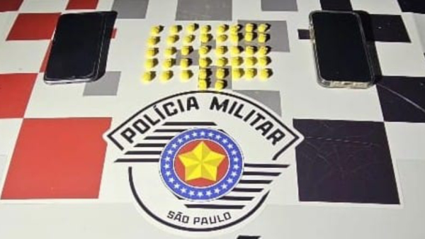 Droga ecstasy apreendida pelos policiais militares (Cedida/PM).