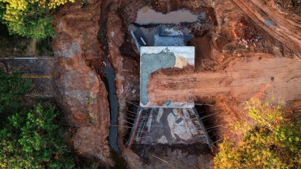 Obra atinge 60% de execução (Divulgação).