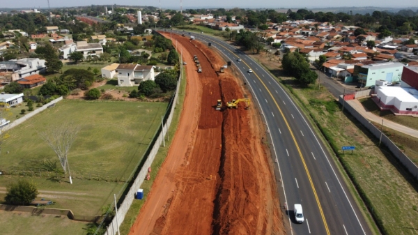 Obras de duplicação iniciadas na SP-294, em MarÃlia (Divulgação/Eixo SP).