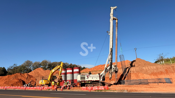 Obras para novo dispositivo viario na SP-294 em Lucelia (Siga Mais).