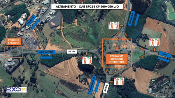 Obras no viaduto devem durar cerca de 10 dias (Cedida/Eixo SP).