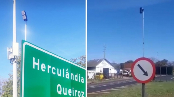 Equipamentos para análise de tráfego instalados em Herculândia e Tupã (Reprodução/Site Mais Tupã).