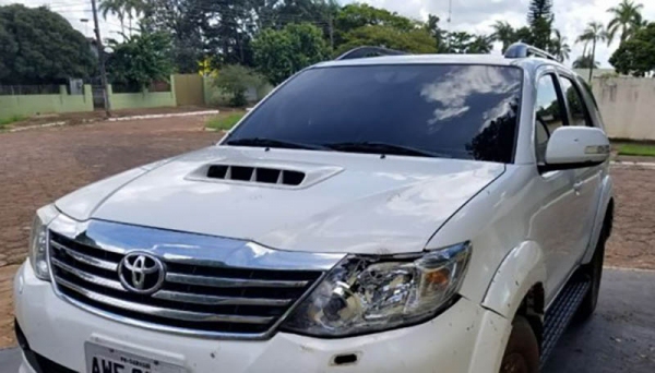 VeÃculo foi roubado em Osvaldo Cruz, dia 15 de janeiro, e recuperado no Paraná (Imagem: Portal da Cidade Umuarama).