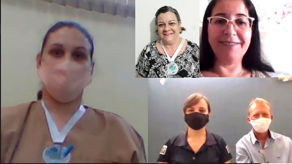 Cerimônia virtual contou com a participação da reeducanda, professora e da coordenadora pedagógica da escola vinculadora  (Divulgação/SAP).