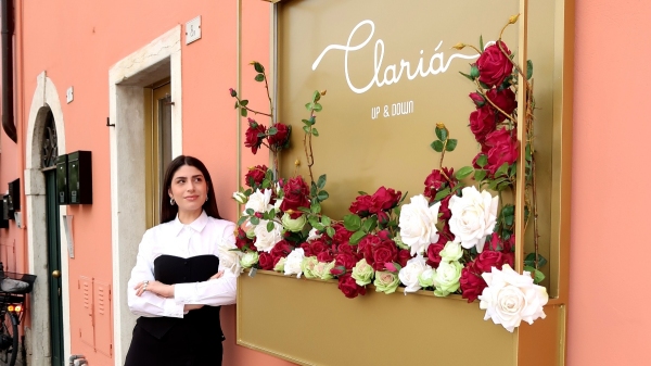 Maria Clara em Bardolino, na Itália, endereço do novo ponto de venda da Clariá (Divulgação).