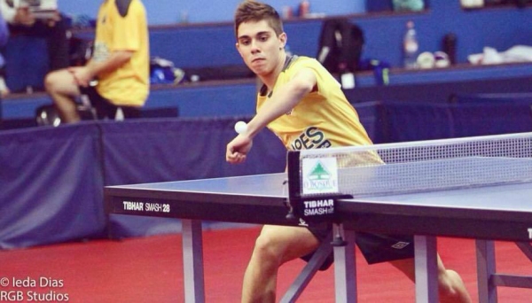 Mesatenista Luan Bruno Parra Barbosa, de Adamantina, foi convidado a estagiar na Academia de Tênis de Mesa TopSpin Sport Performance, localizada em Bad Aibling, no sul da Alemanha (Foto: Ieda Dias/RGB Studios).