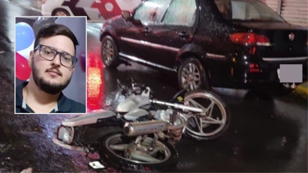 Antony Robert Queiroz Cervantes, condutor da moto, morreu no acidente (Reprodução).