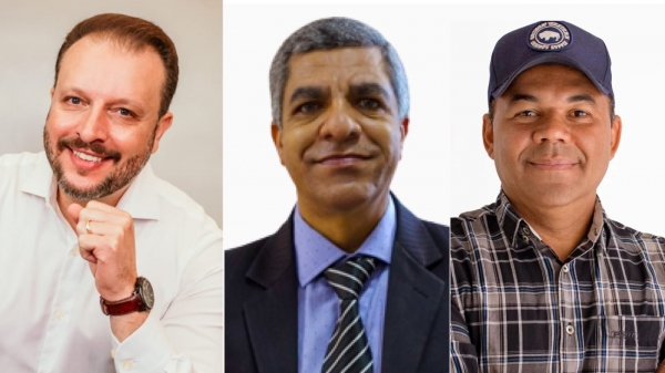 Três candidatos de Adamantina confirmaram participação: Hélio Malheiros, Hélio Santos e Marcos Lama (Divulgação).