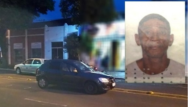 Paulo Rogério Fernandes (no detalhe) morreu após ser atropelado por dois veículos, em Tupã (Fotos: João Trentini/Site Mais Tupã).