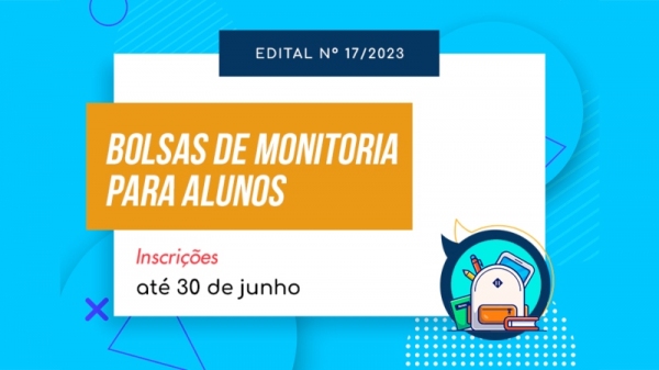 São 12 bolsas para o Departamento de Ciências Biológicas, quatro para o de Ciências Agrárias e Exatas, uma para as Ciências Humanas e duas para o Departamento de Medicina (Agência DCOM).