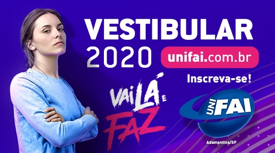 Vestibular Geral UniFAI 2020, com vagas para 32 cursos da Instituição, tem provas marcadas para o dia 20 de outubro, um domingo; já o Vestibular de Medicina 2020, será aplicado pela Fundação Vunesp no dia 30 de novembro, um sábado (Imagem:  DLS Comunicação).