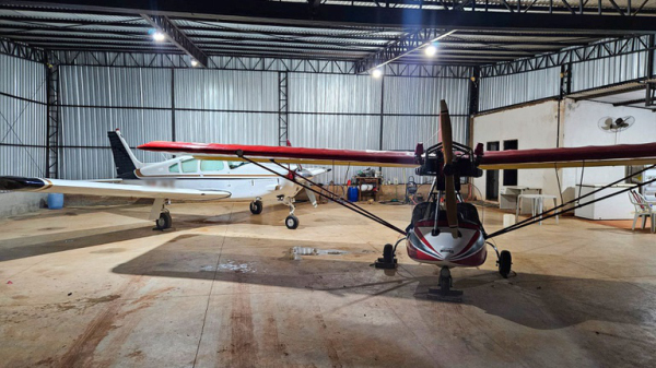 Investigados usavam aeronaves para traficar drogas (Cedida/PF).
