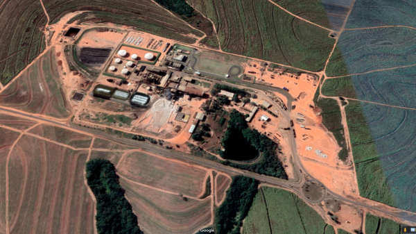 Planta industrial da Salto Botelho Agroenergia (SBA) em Luc?lia (Google).