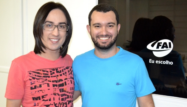 Coordenadores dos cursos de Farmácia Prof. Me. Valter Dias e de Química Prof. Me. João Paulo Gelamos (Foto: UnIFAI).