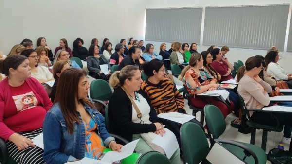 Professores da rede municipal de ensino (Cedida/PMA).