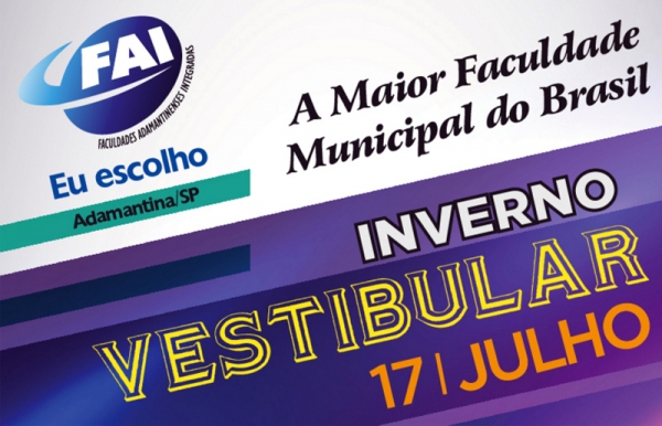 Prova será a partir das 13 horas, com duração de quatro horas, no Câmpus II. (Imagem: Central FAI de Comunicação)