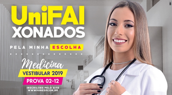 Inscrições para o Vestibular de Medicina 2019 da UniFAI se encerram nesta quarta, 31