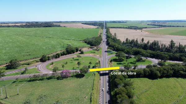 Viaduto da SP-294 em Inubia Paulista (Imagem: Fabio Chaves/@adtdrone).