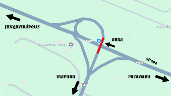 Passagem superior do viaduto sera fechada para obras (Divulgacao/Eixo SP).