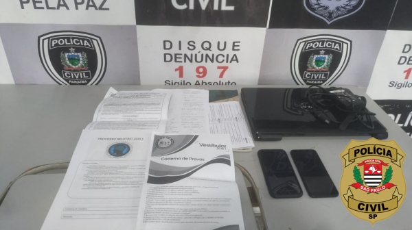 Apreensão realizada pela PolÃcia Civil de SP em Capina Grande, na ParaÃba (Cedida).