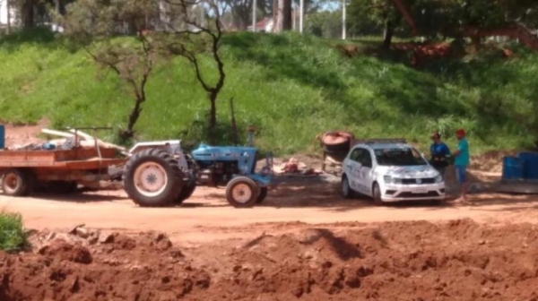 Polícia compareceu ao local do acidente (Cedida).