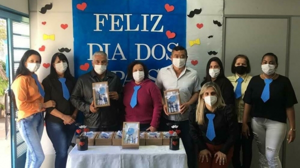 Ação comemorou o Dia dos Pais e visa fortalecer vínculos familiares entre os atendidos pela área social (Foto: Cedida).