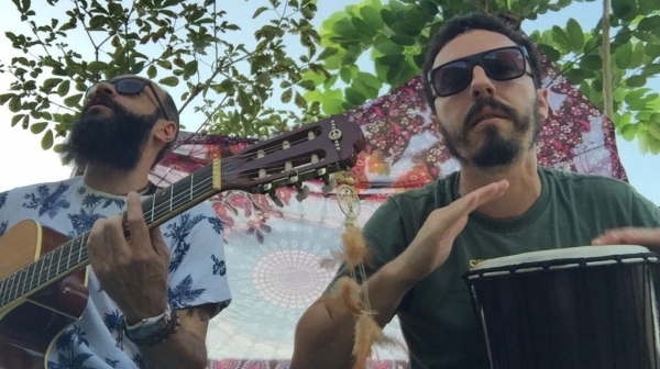 Leandro Todesqui e Ricardo Marchini, o Narrat, músicos e idealizadores do Mandrágoras Experimental  (Divulgação).