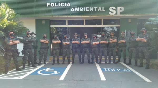 Em todo o Estado de São Paulo são 800 policiais mobilizados na operação (Divulgação/PM Ambiental).
