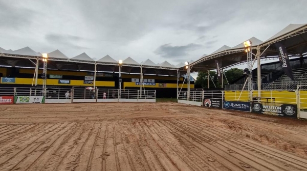 Estrutura do rodeio em Rinópolis (Divulgação/Cabeludo Eventos).