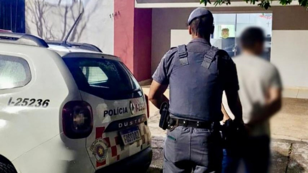 Homem foi capturado durante patrulhamento da Policia Militar (Cedida/PM).