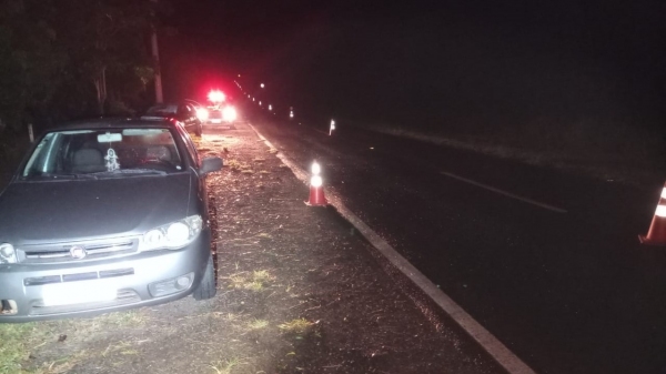 Atropelamento foi trecho da vicinal Osvaldo Cruz/Sagres (Cedida/PM Rodoviária).