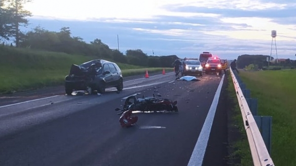 Local do acidente na Rodovia Raposo Tavares, em Regente Feijó (Cedida/PM Rodoviária).