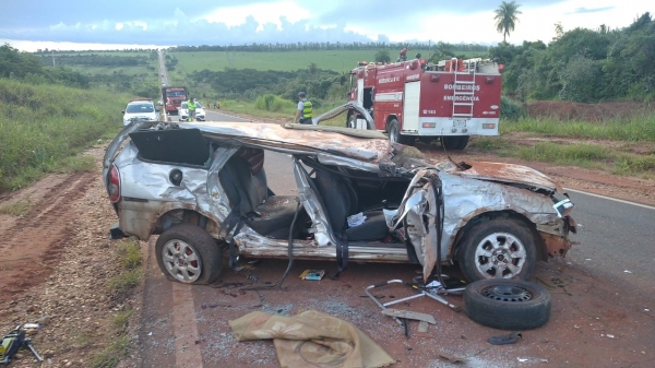 Acidente provocou a morte de uma idosa e deixou outras duas pessoas feridas (Cedida/PM Rodoviária).