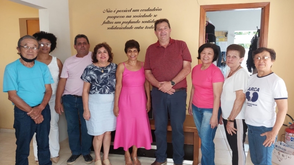 Durante o anuncio da liberação, o deputado foi representado pelo assessor Ricardo Rived (Da Assessoria).