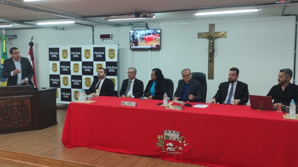 Quatro expositores falaram sobre o tema no workshop (Divulgação/Polícia Civil).