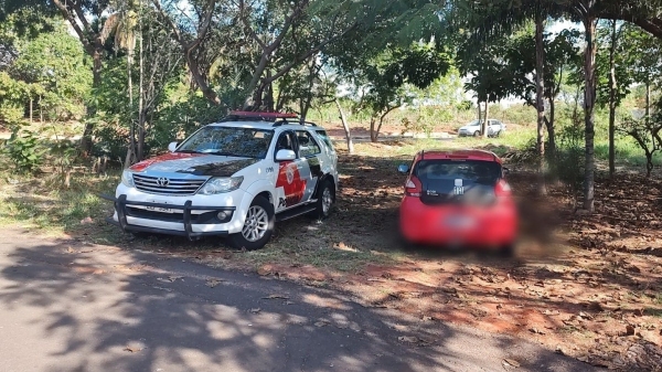 Automóvel foi localizado pela Polícia Militar e devolvido ao proprietário (Cedida/PM).