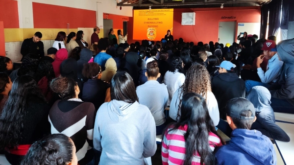 Cerca de 130 estudantes participaram da palestra (Cedida).