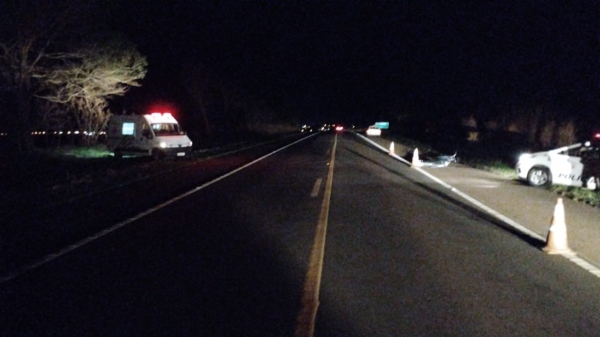 Local onde foi localizado o corpo da vítima (Cedida/PM Rodoviária).