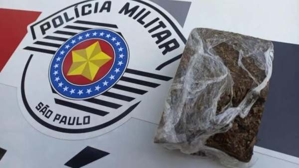 Droga apreendida seria fracionada e introduzida no sistema prisional (Cedida/PM).