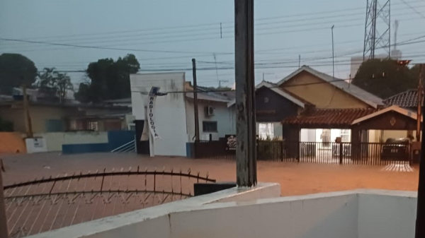 Alameda dos Expedicion?rios, entre a Rua Euclides da Cunha e Avenida Santo Ant?nio, um dos pontos cr?ticos de enchentes no centro de Adamantina (Cedida).