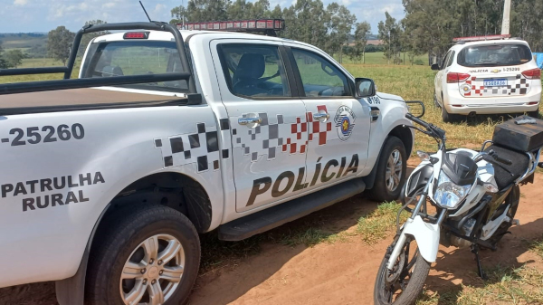 Moto recuperada pela Policia Militar (Cedida/PM).