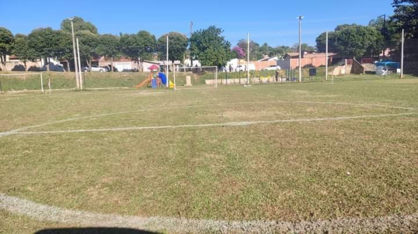 Campo do Jardim Brasil, palco das partidas (Cedida).