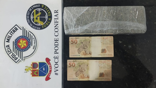 Droga apreendida pelos policiais (Cedida/PM).